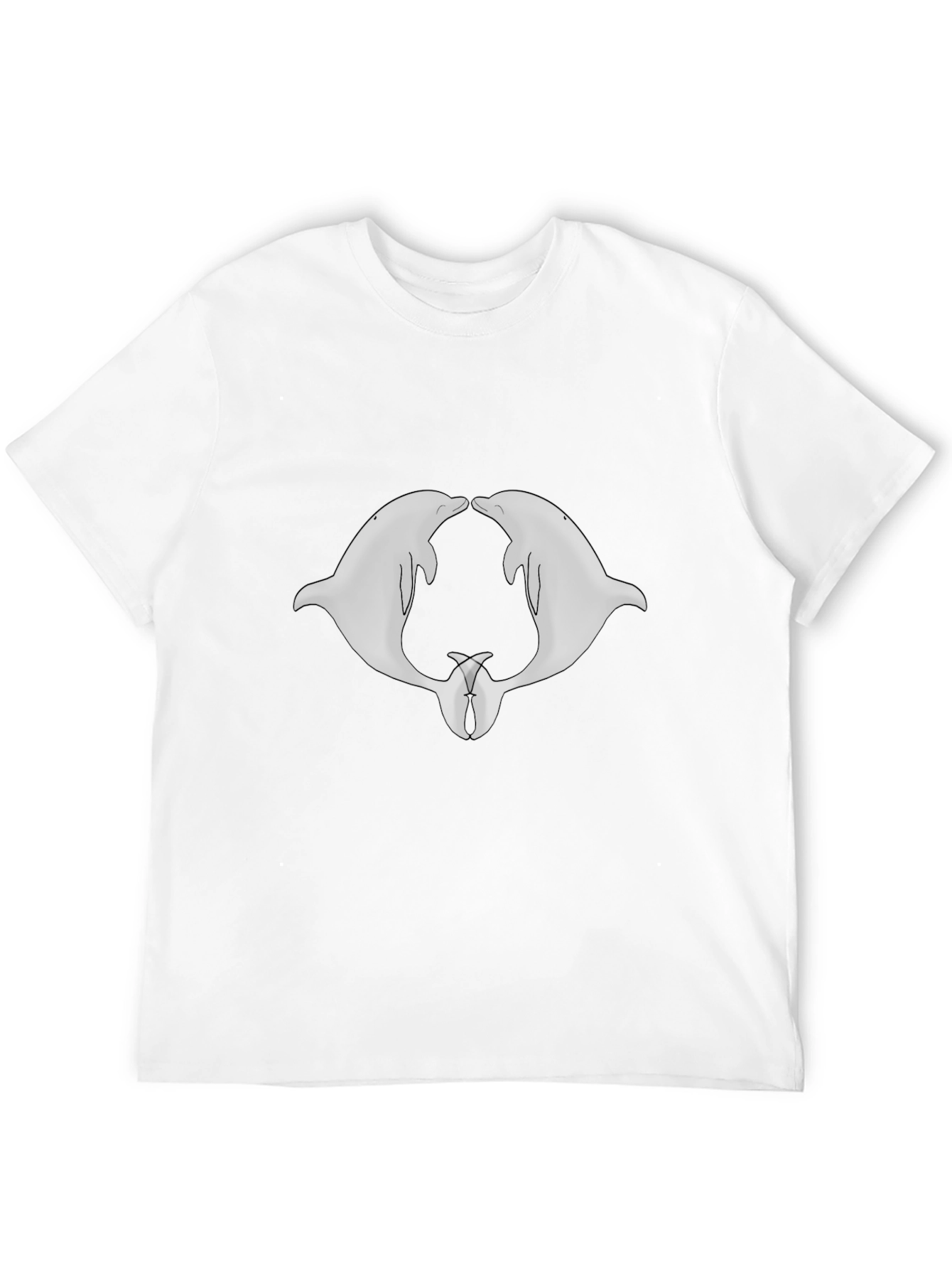 Dolphin Duo Graphic Tee - Black