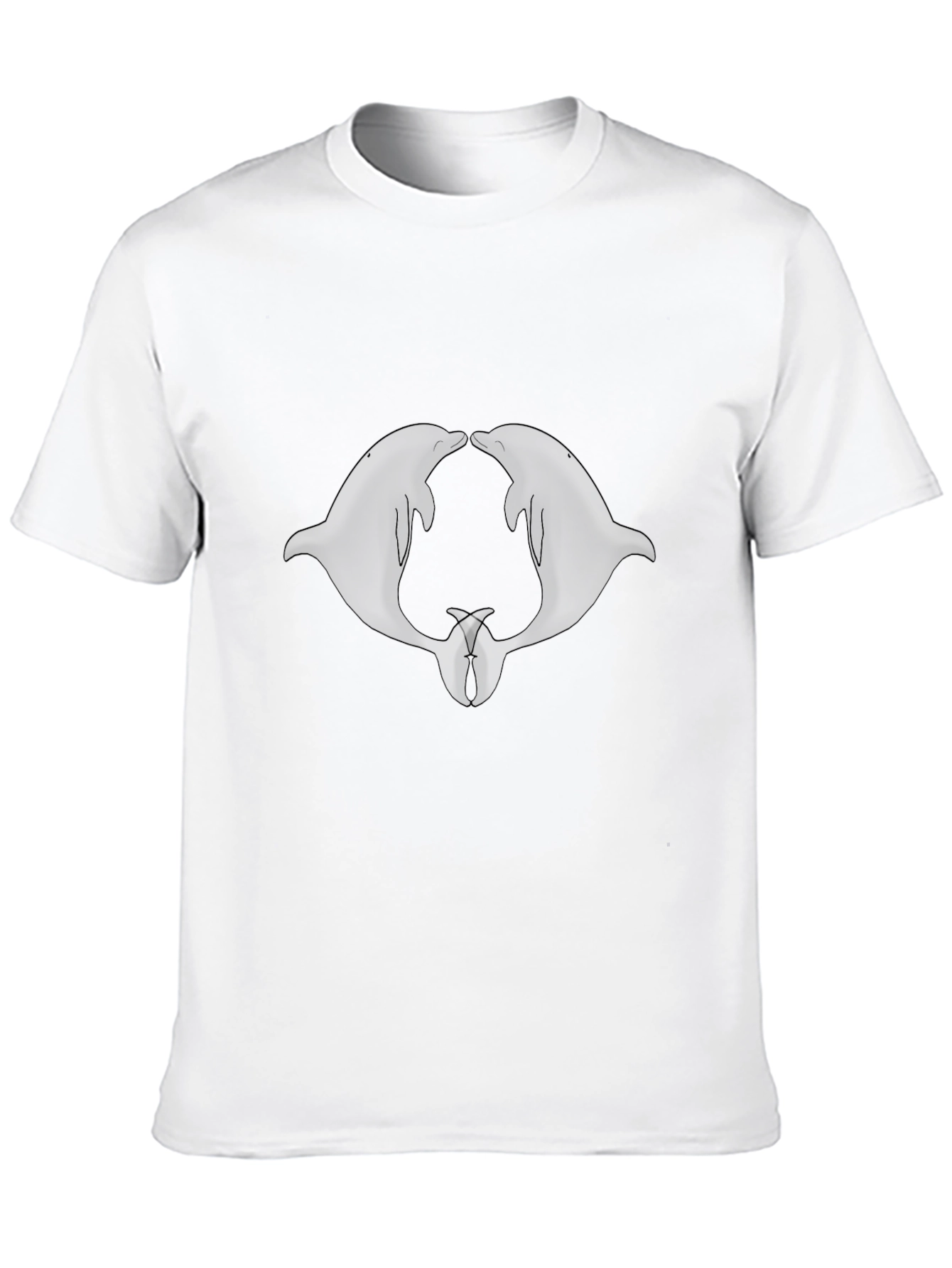 Dolphin Duo Graphic Tee - Black