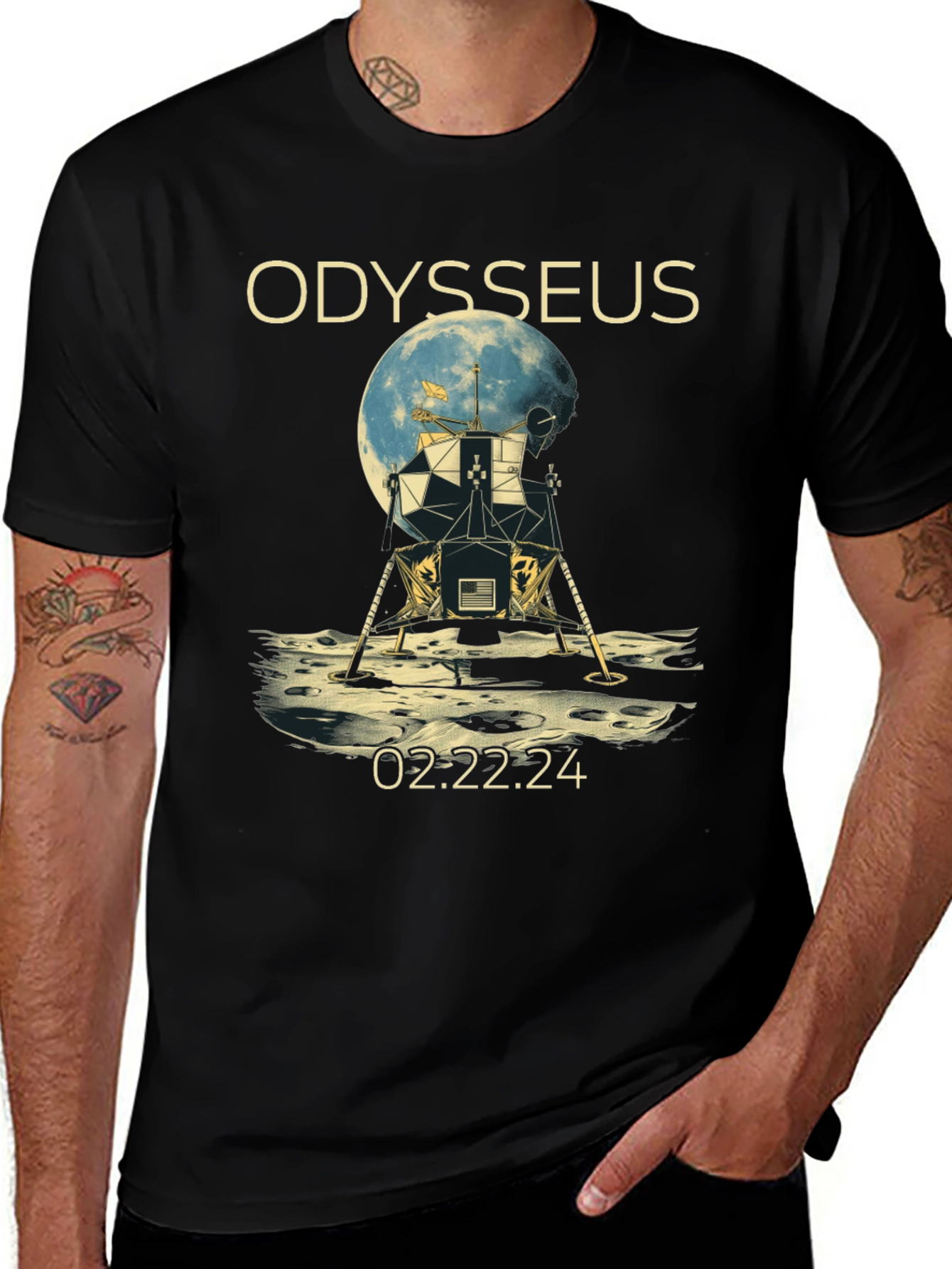Odysseus Lunar Lander T-Shirt