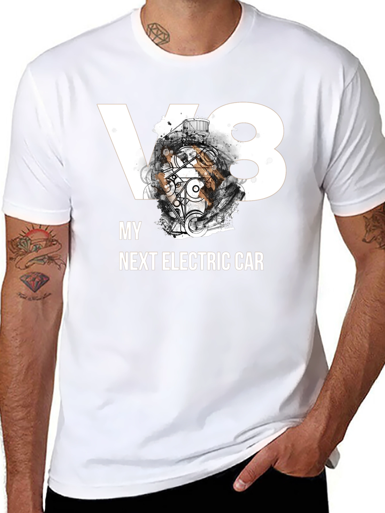 V8 My Next Electric Car Graphic T-Shirt