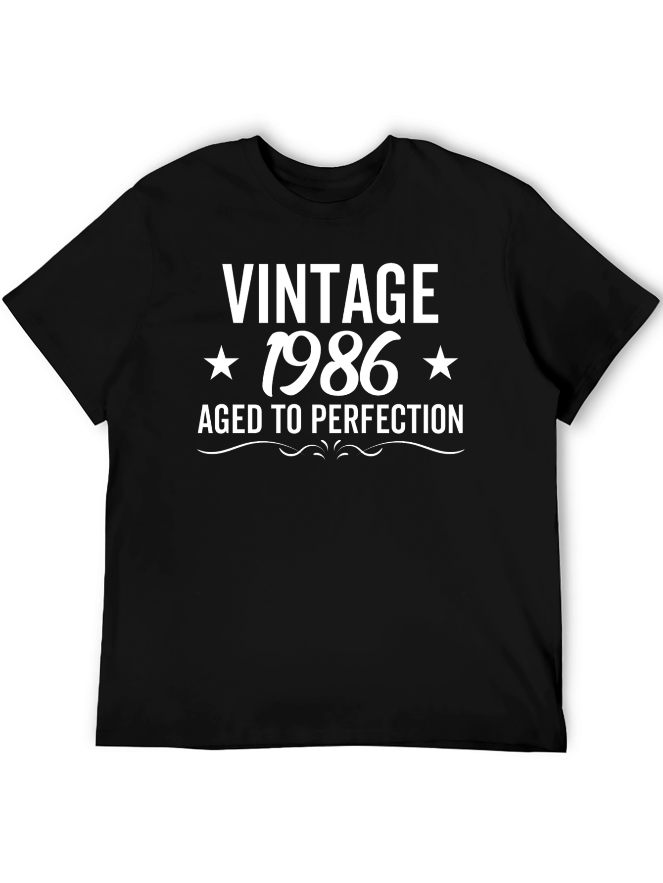 Vintage 1986 Aged to Perfection Black T-Shirt