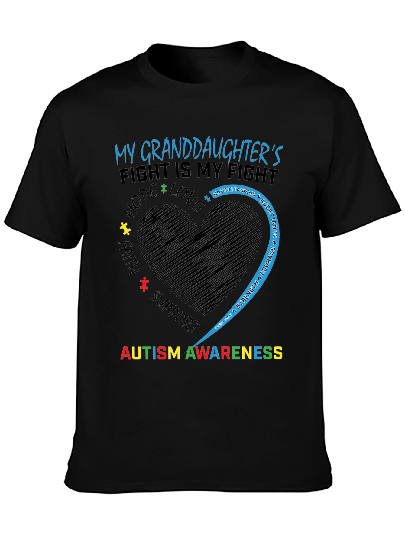 Autism Awareness Granddaughter T-Shirt
