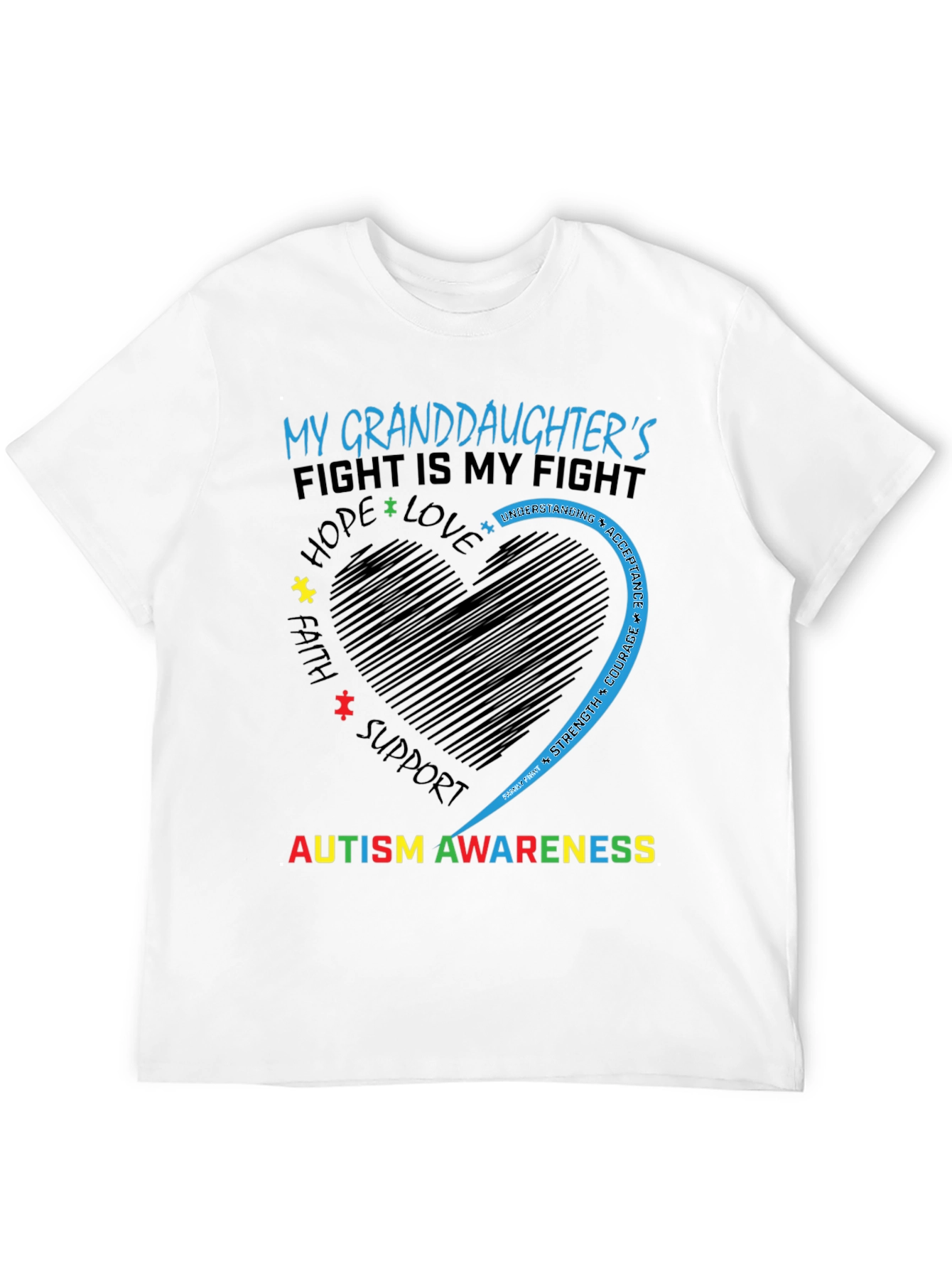 Autism Awareness Granddaughter T-Shirt
