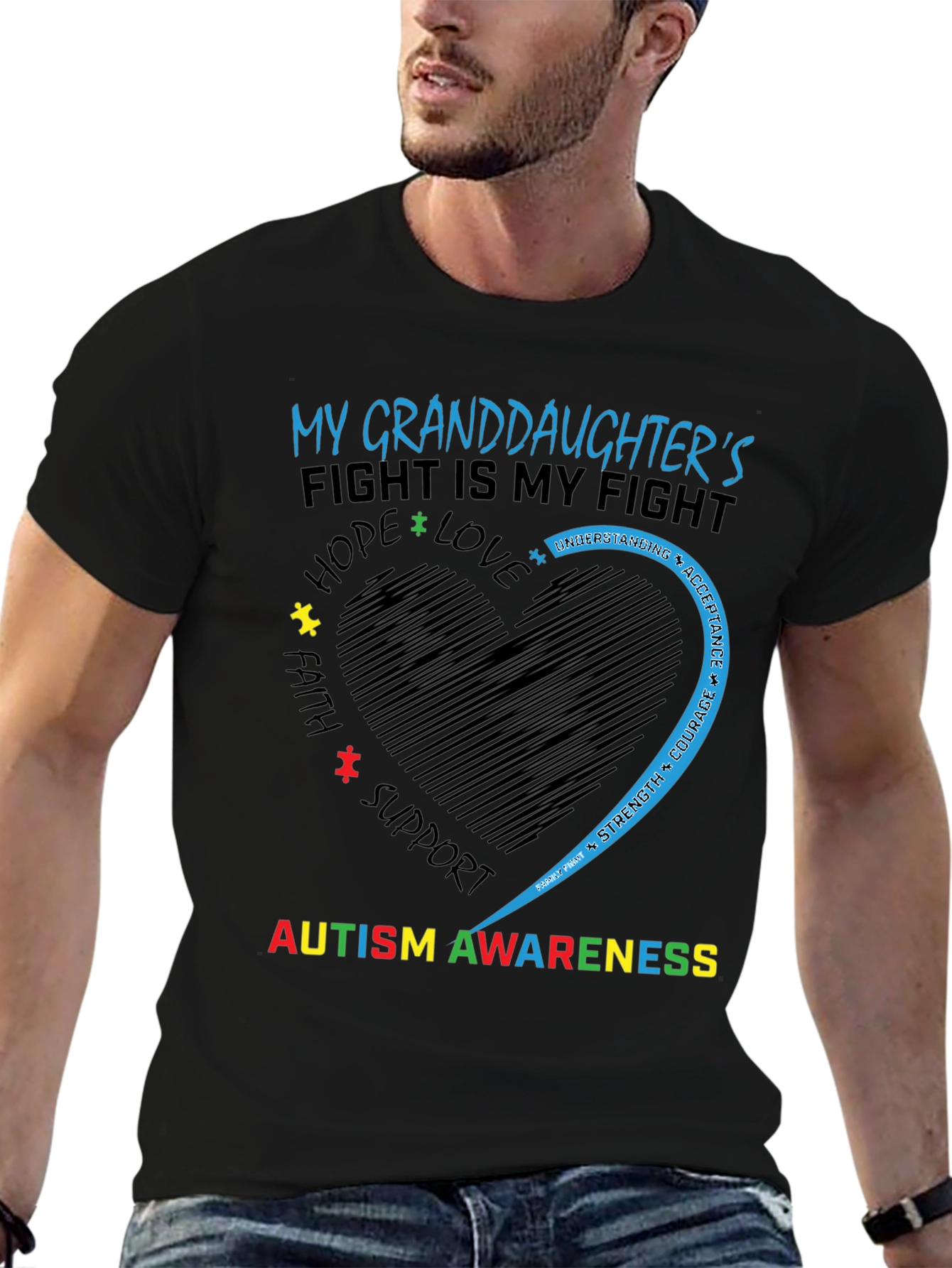 Autism Awareness Granddaughter T-Shirt