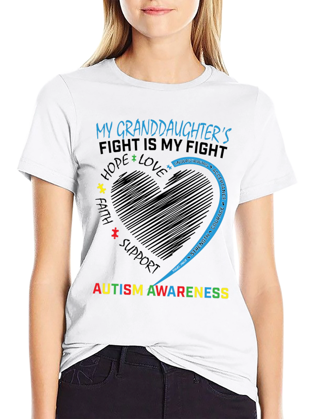 Autism Awareness Granddaughter T-Shirt