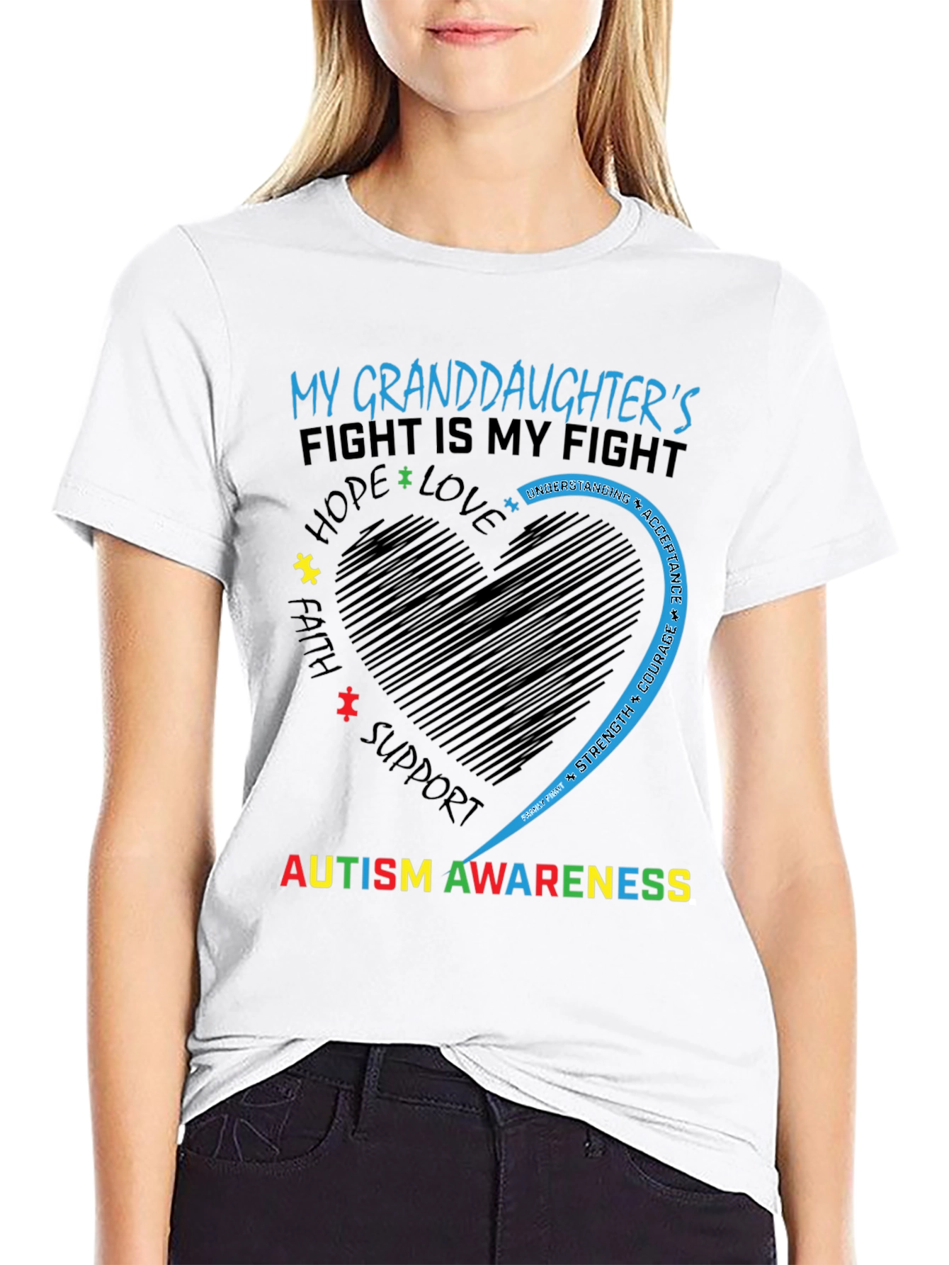 Autism Awareness Granddaughter T-Shirt