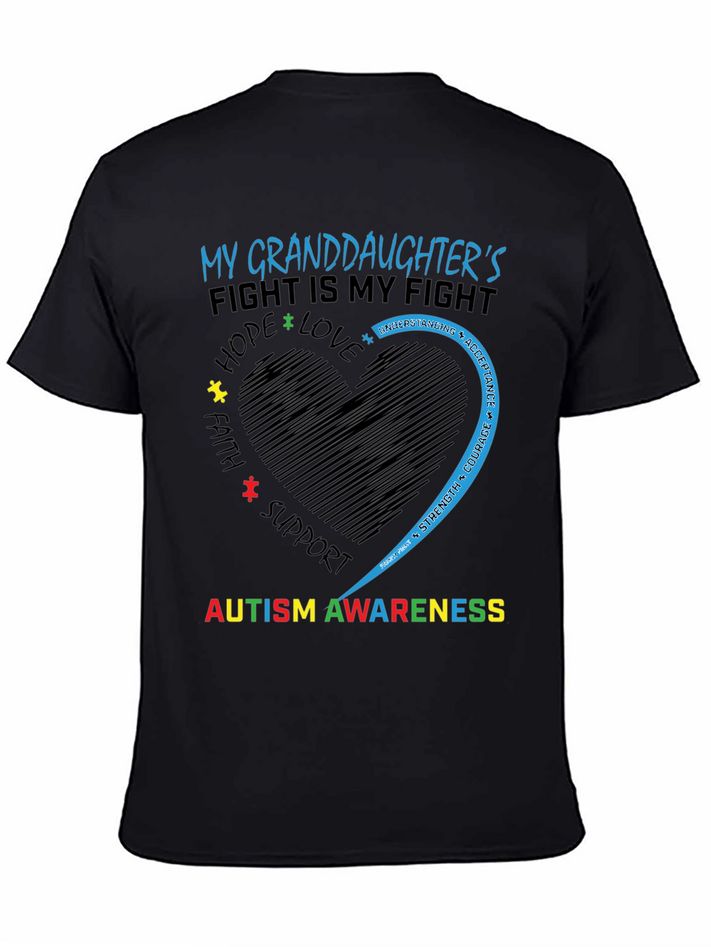 Autism Awareness Granddaughter T-Shirt