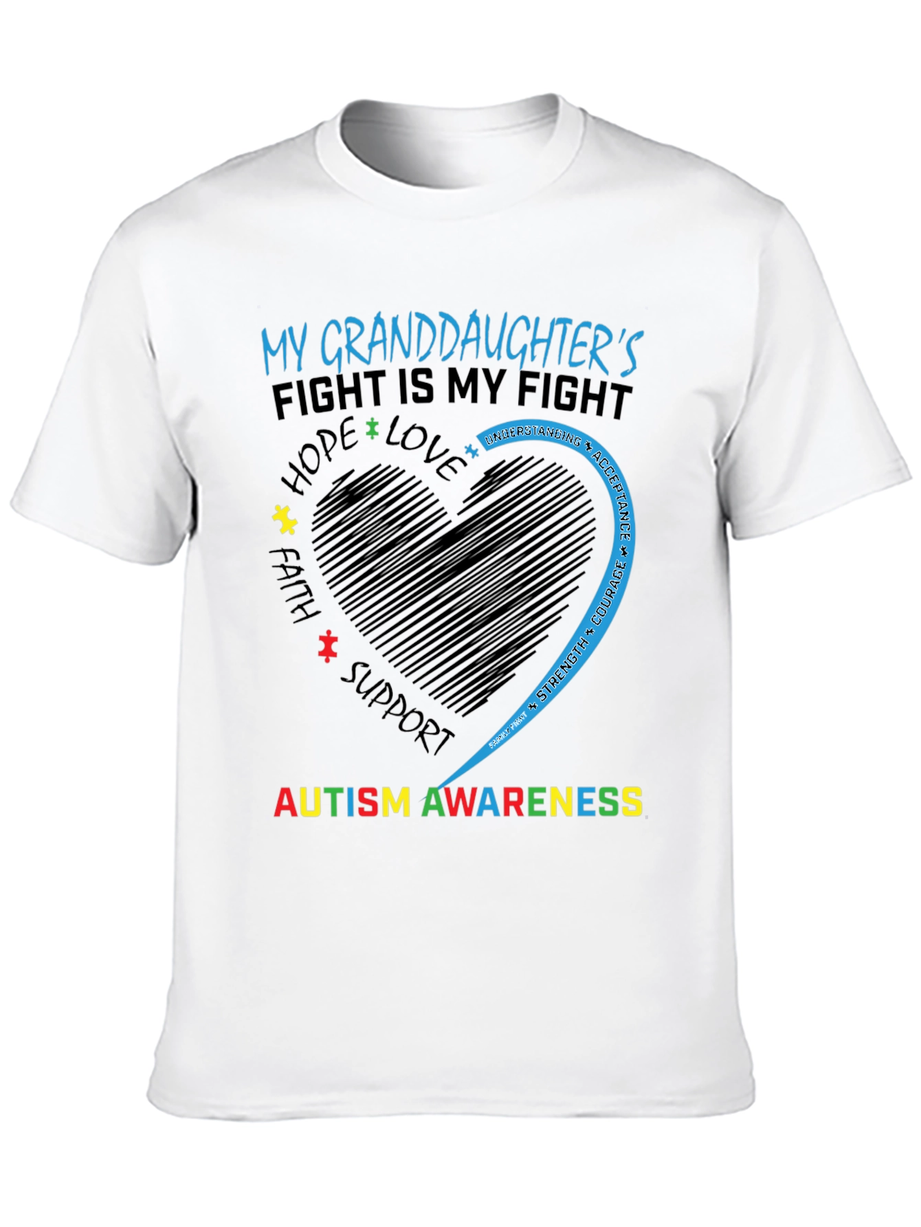 Autism Awareness Granddaughter T-Shirt