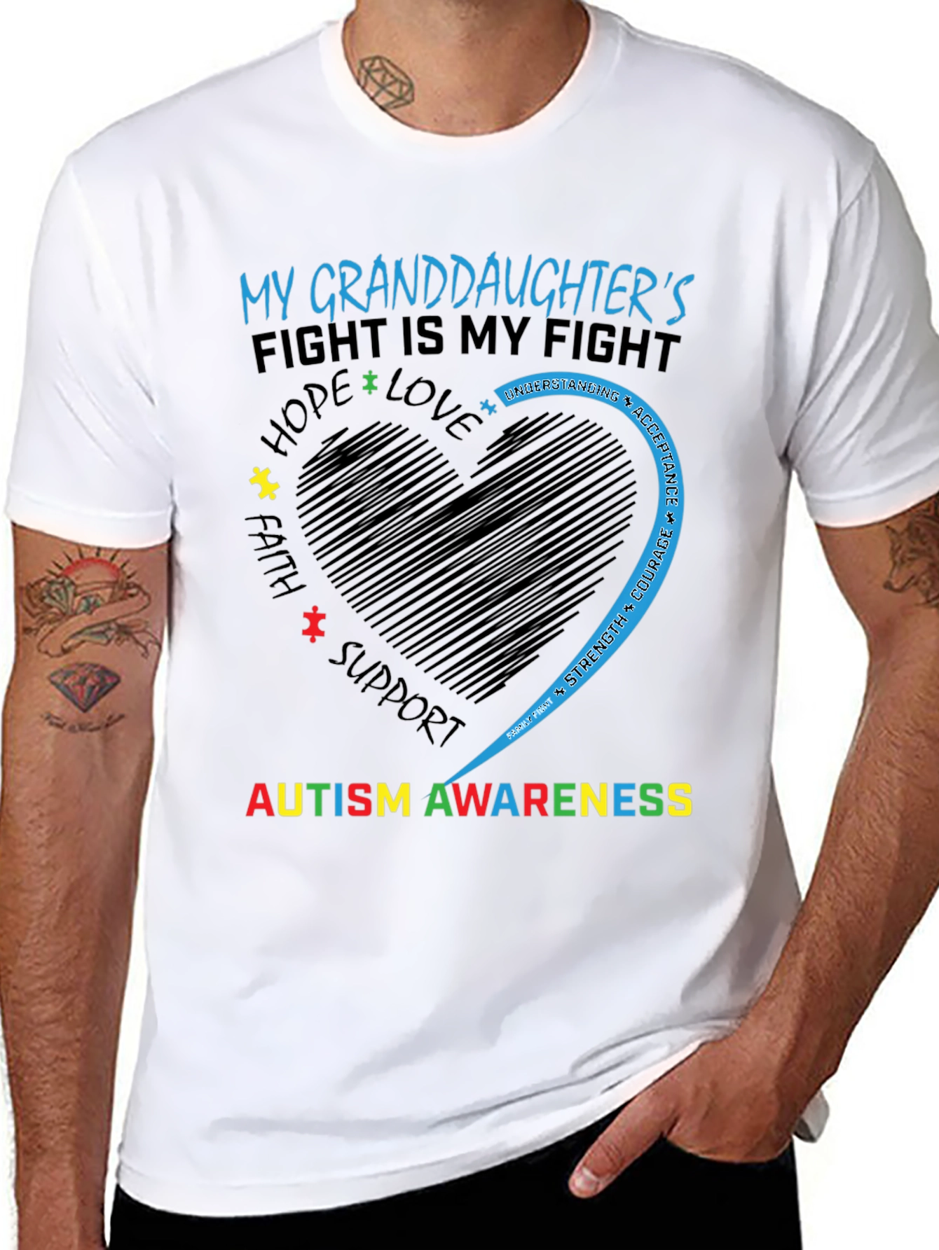 Autism Awareness Granddaughter T-Shirt