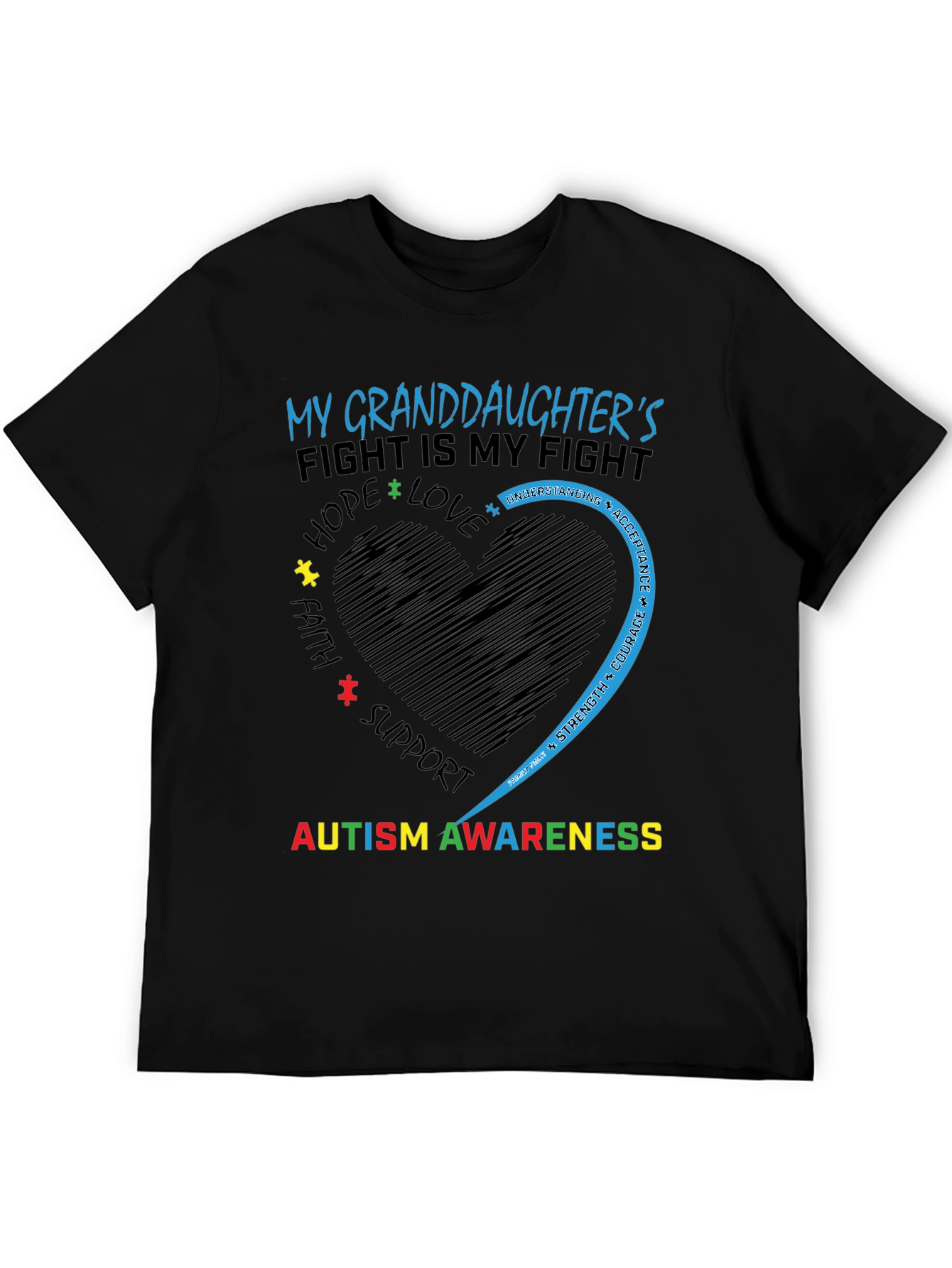 Autism Awareness Granddaughter T-Shirt