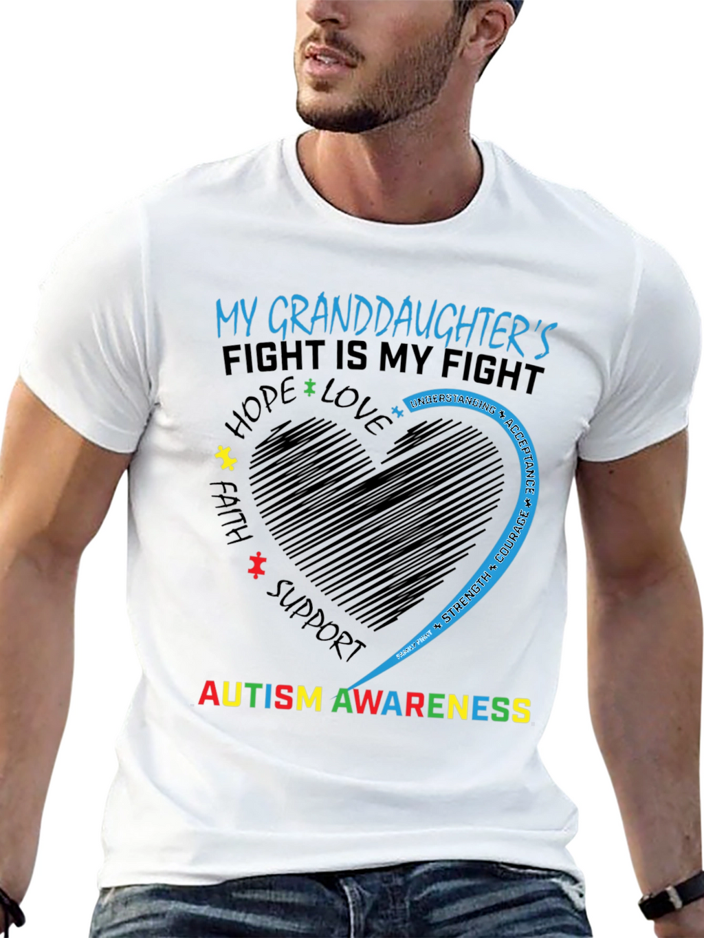 Autism Awareness Granddaughter T-Shirt
