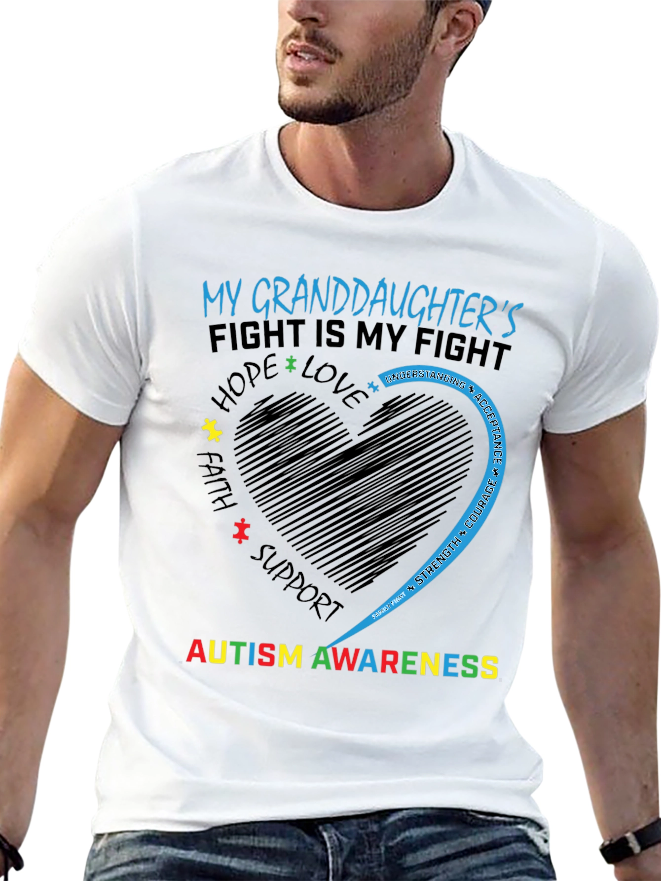 Autism Awareness Granddaughter T-Shirt