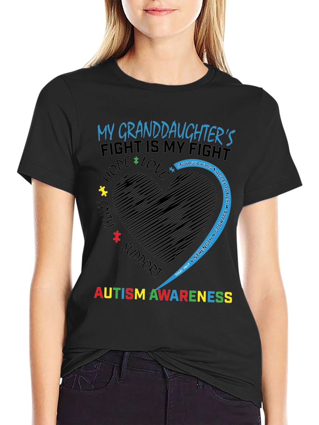 Autism Awareness Granddaughter T-Shirt