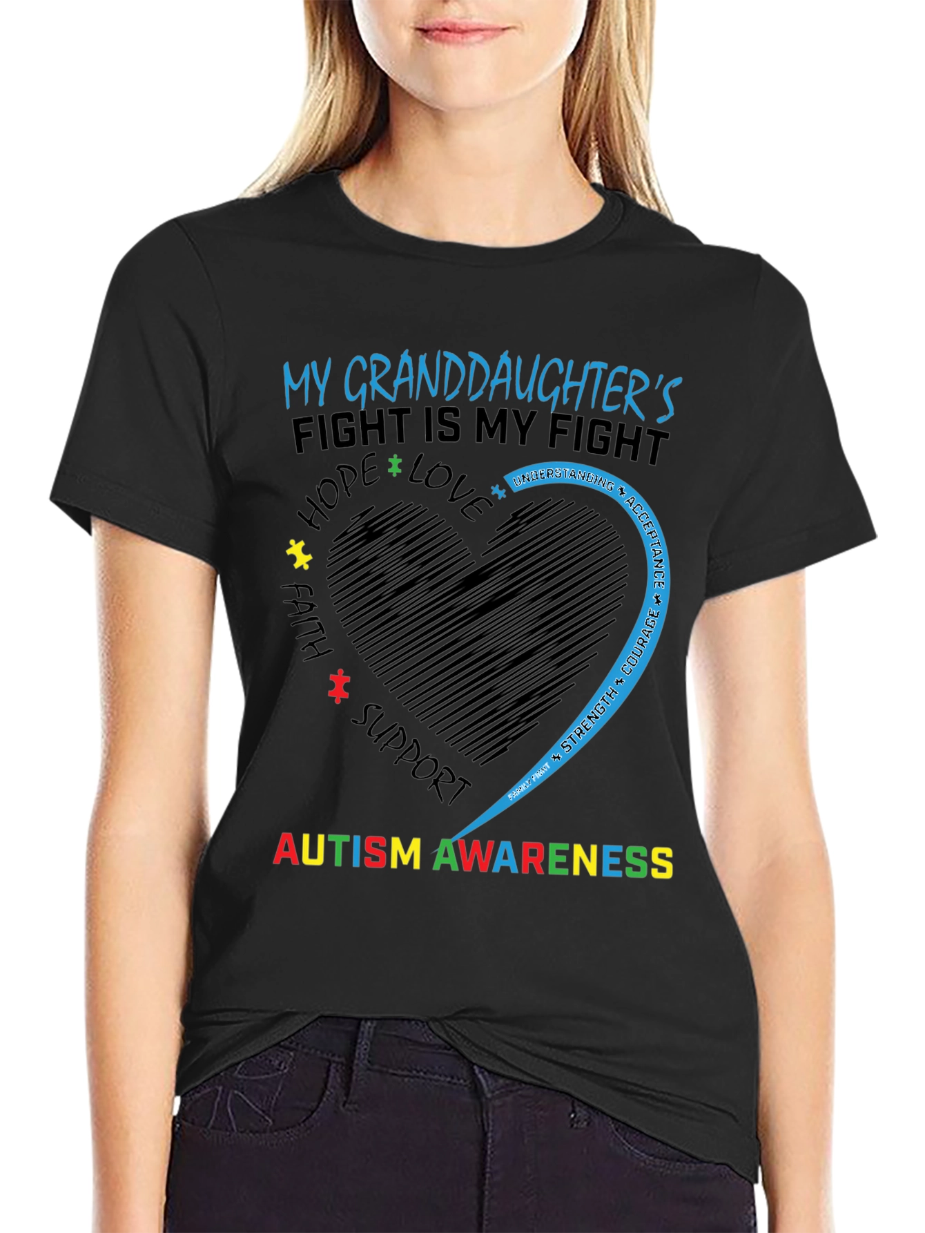 Autism Awareness Granddaughter T-Shirt