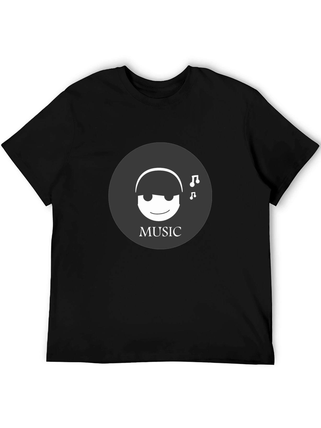 Music Lover Tee - Black Graphic T-Shirt