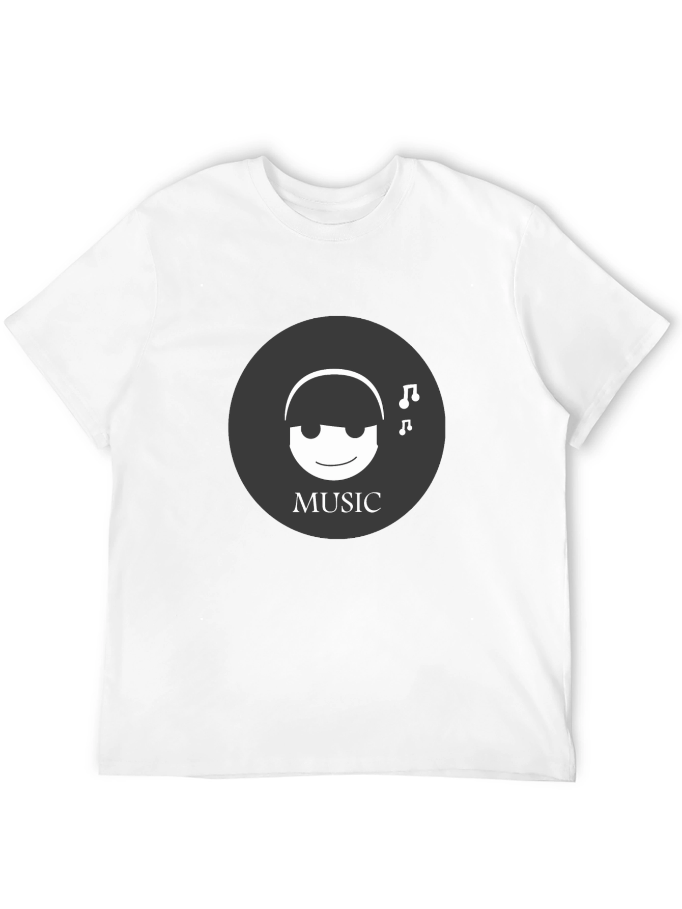Music Lover Tee - Black Graphic T-Shirt