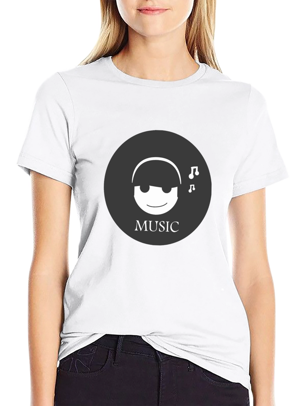 Music Lover Tee - Black Graphic T-Shirt