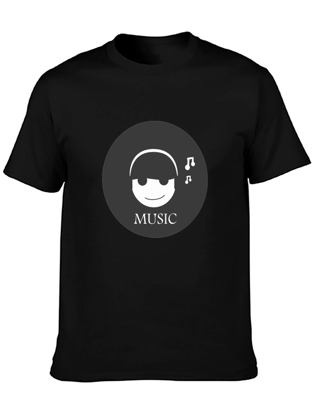Music Lover Tee - Black Graphic T-Shirt
