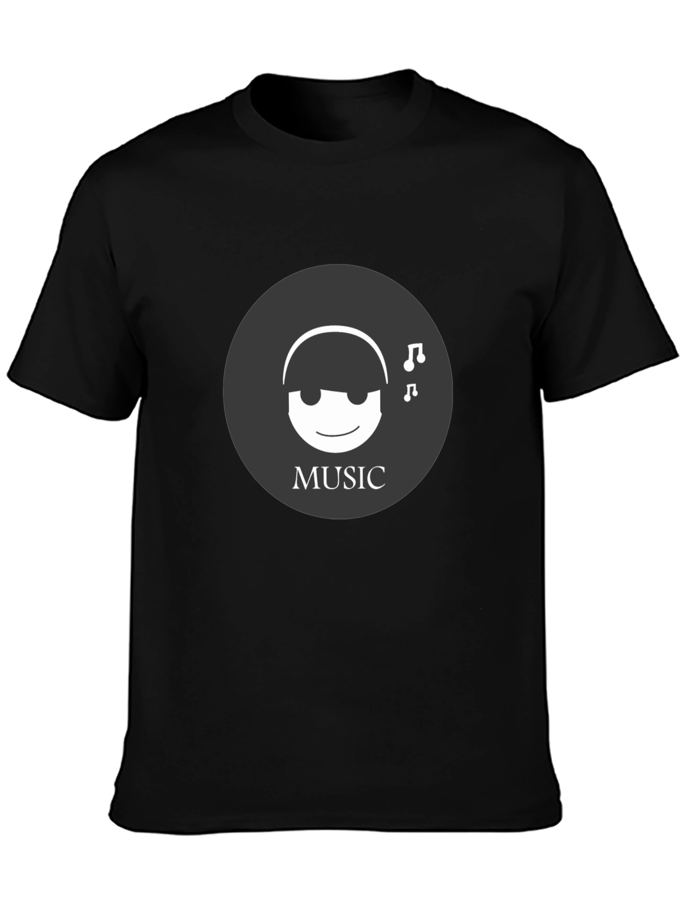 Music Lover Tee - Black Graphic T-Shirt
