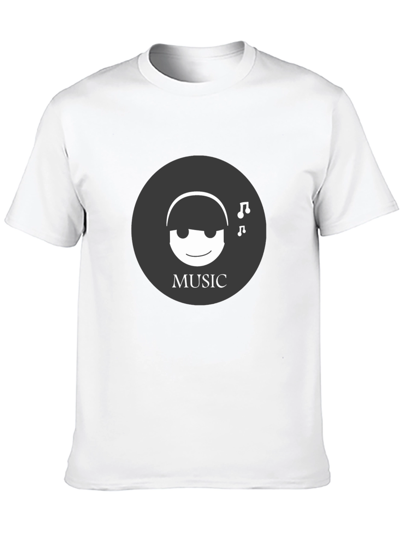 Music Lover Tee - Black Graphic T-Shirt