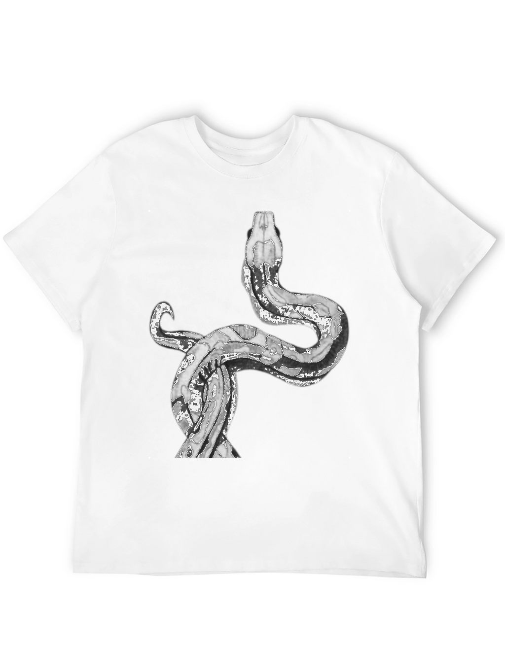 Snake Graphic Tee - Black Cotton Blend