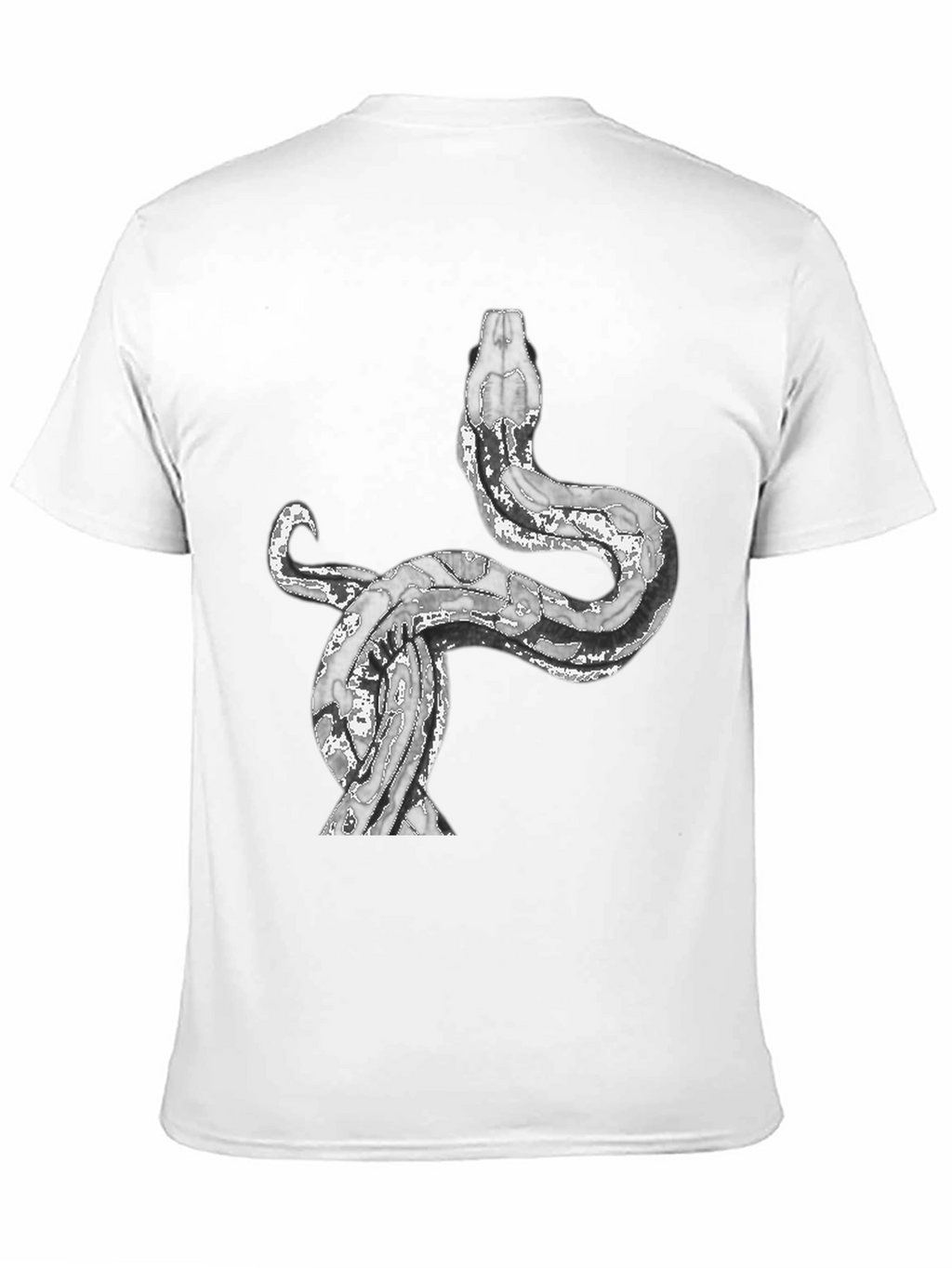 Snake Graphic Tee - Black Cotton Blend