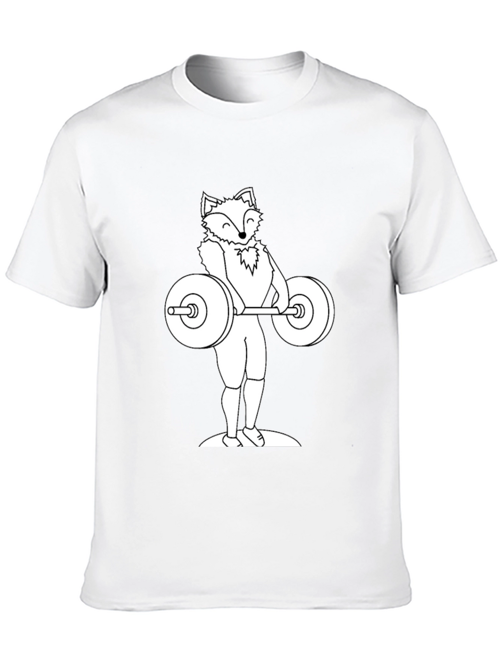 Fox Lifting Weights Graphic Tee - Black T-Shirt