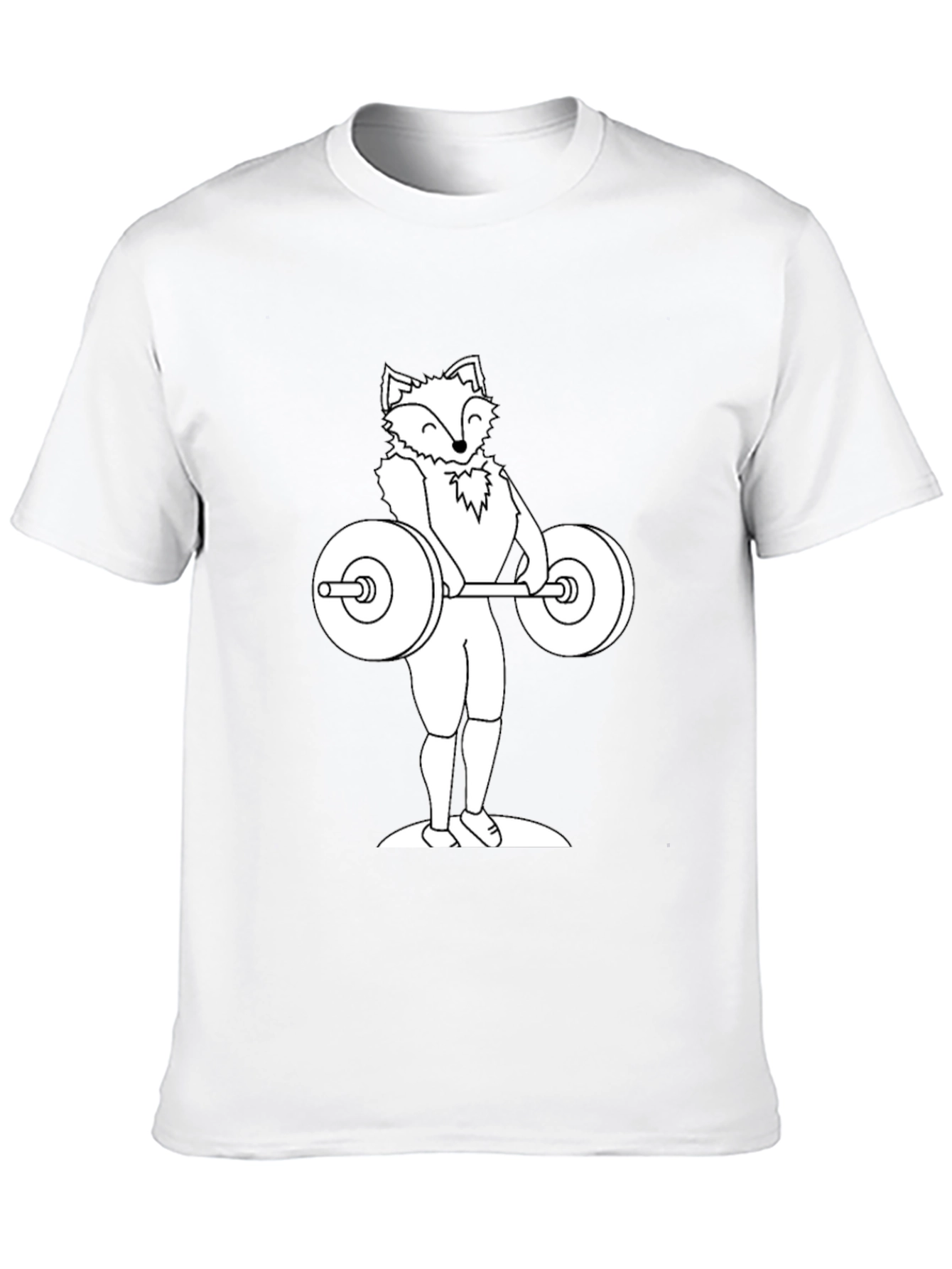 Fox Lifting Weights Graphic Tee - Black T-Shirt