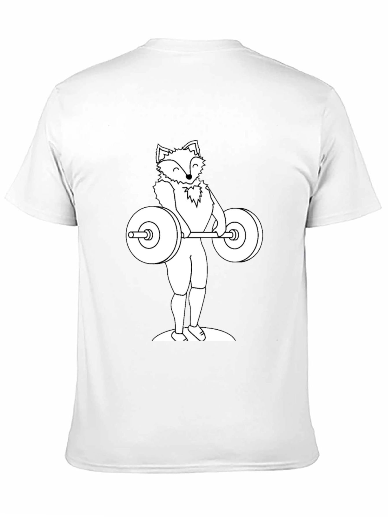 Fox Lifting Weights Graphic Tee - Black T-Shirt