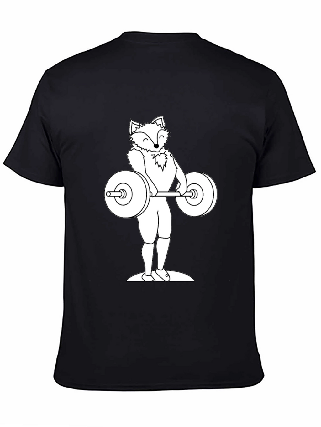 Fox Lifting Weights Graphic Tee - Black T-Shirt