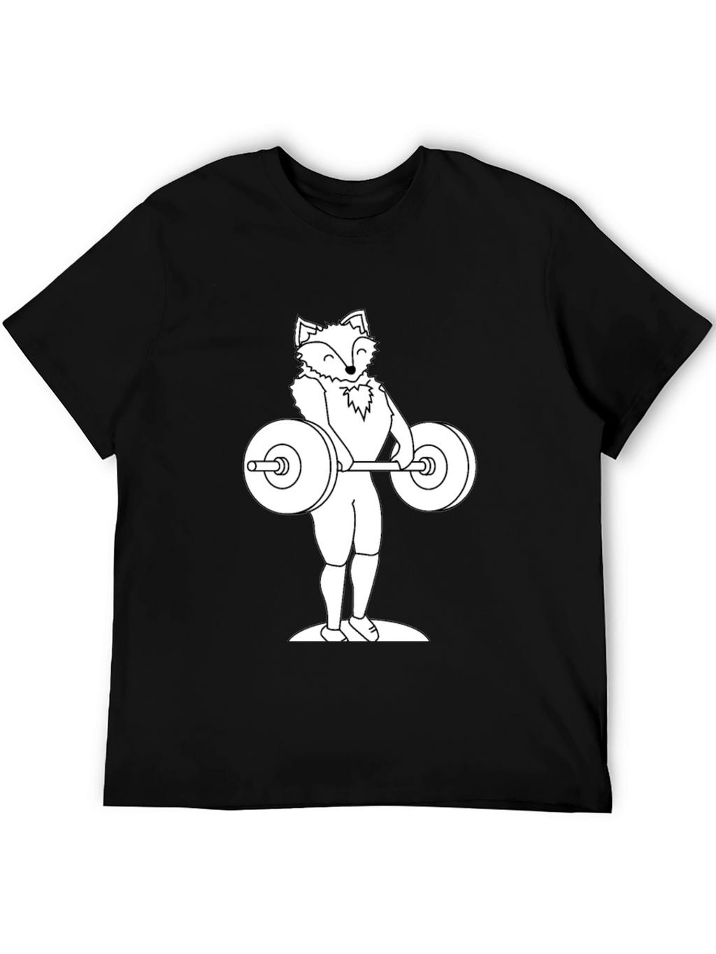 Fox Lifting Weights Graphic Tee - Black T-Shirt