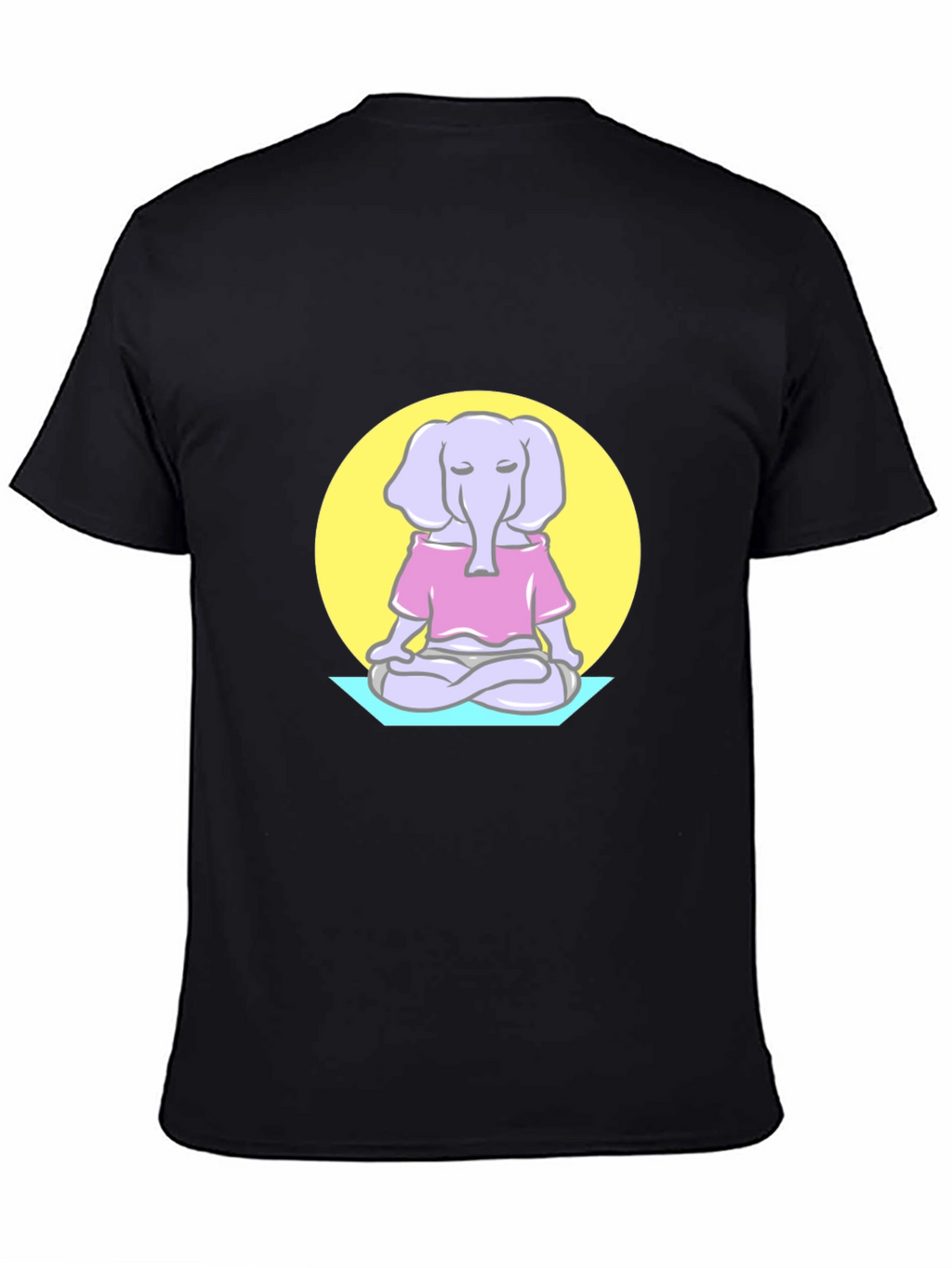 Zen Elephant T-Shirt - Meditating Animal Graphic Tee