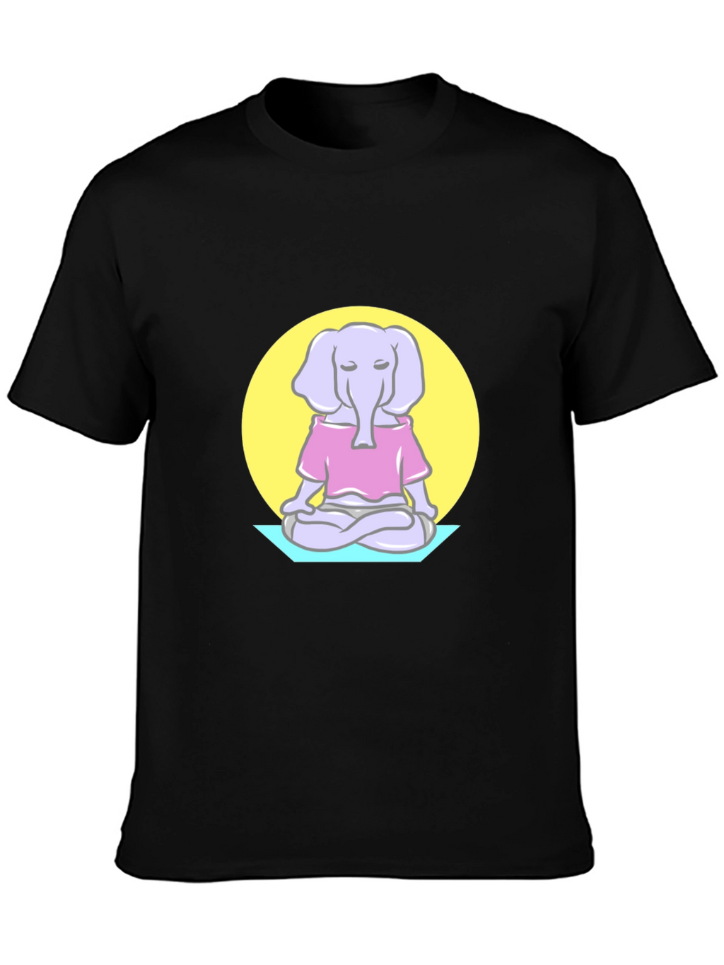 Zen Elephant T-Shirt - Meditating Animal Graphic Tee