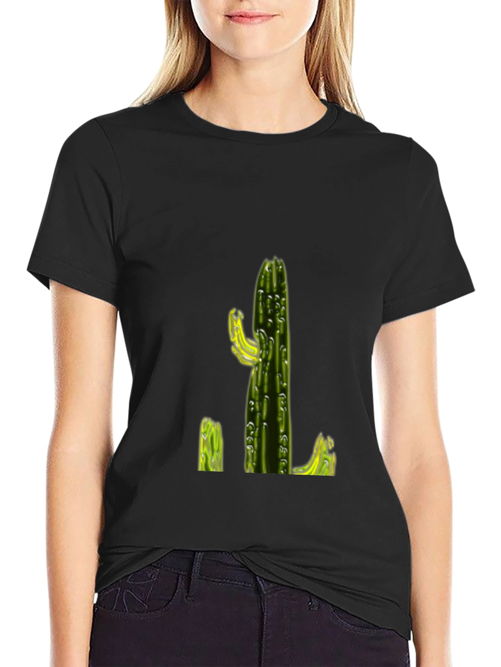 Cactus Graphic Tee - Mens Black T-Shirt