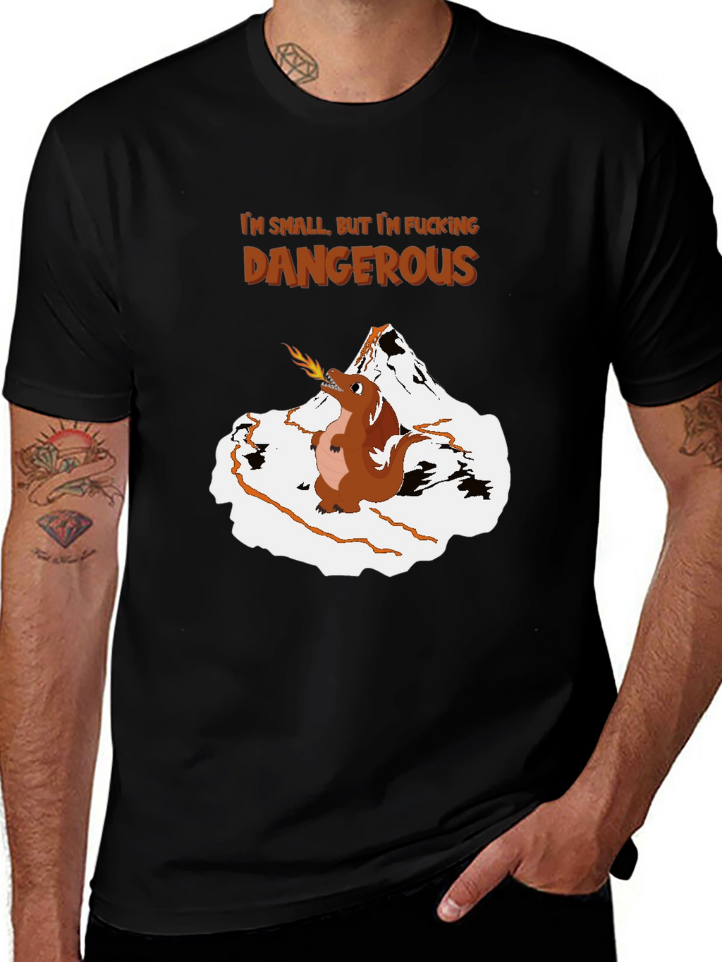 Funny Graphic Tee: Small But Dangerous Dragon T-Shirt