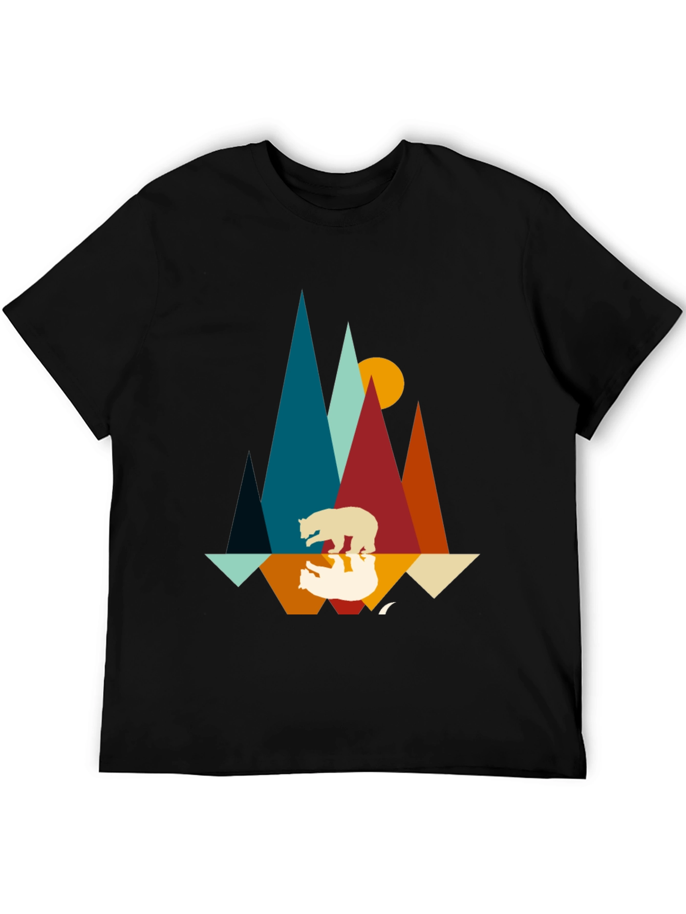 Mountain Bear Graphic Tee - Nature Inspired Design