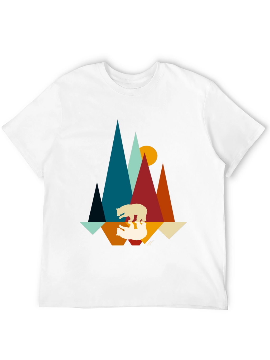 Mountain Bear Graphic Tee - Nature Inspired Design