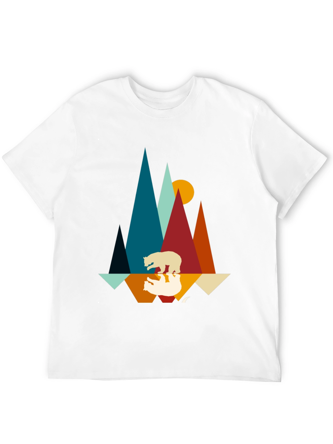 Mountain Bear Graphic Tee - Nature Inspired Design