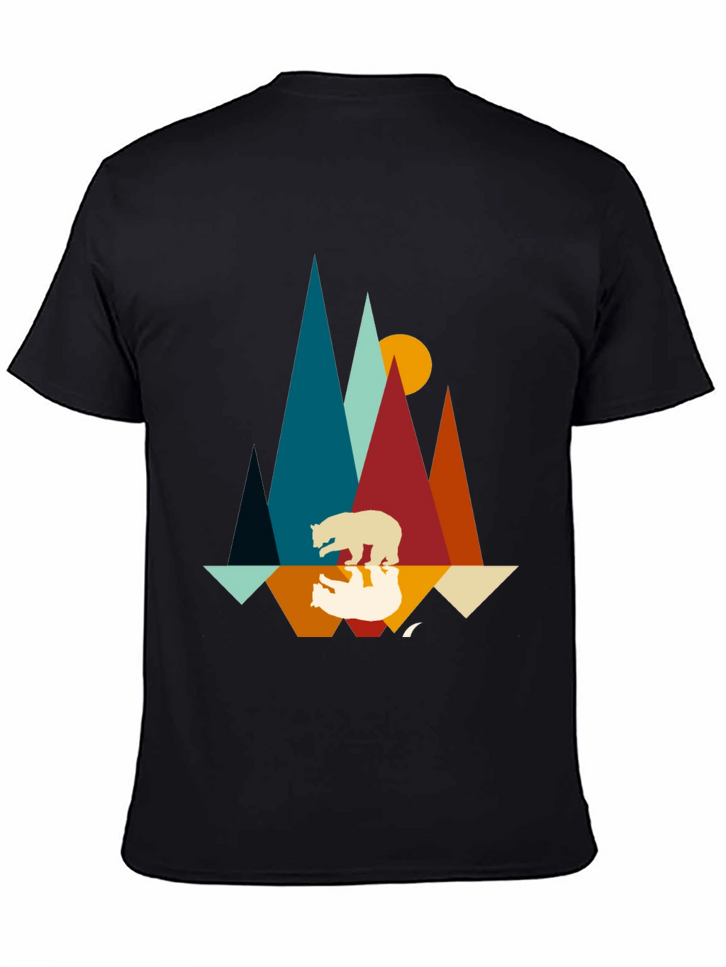 Mountain Bear Graphic Tee - Nature Inspired Design