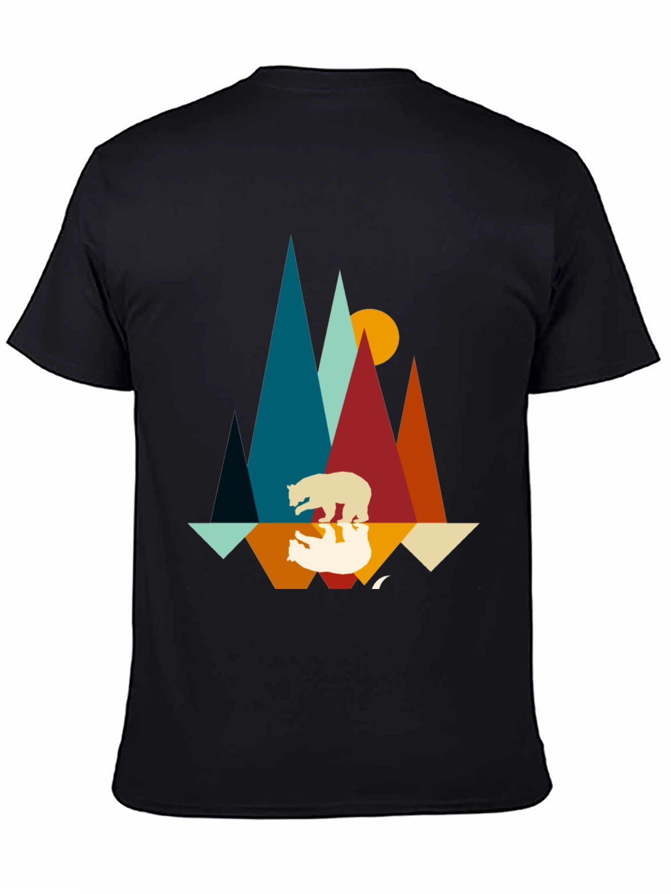 Mountain Bear Graphic Tee - Nature Inspired Design