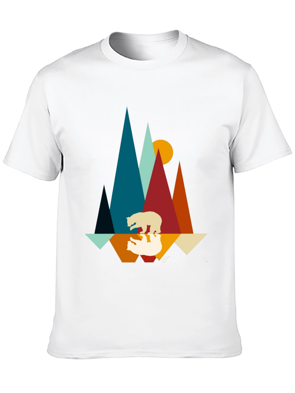 Mountain Bear Graphic Tee - Nature Inspired Design