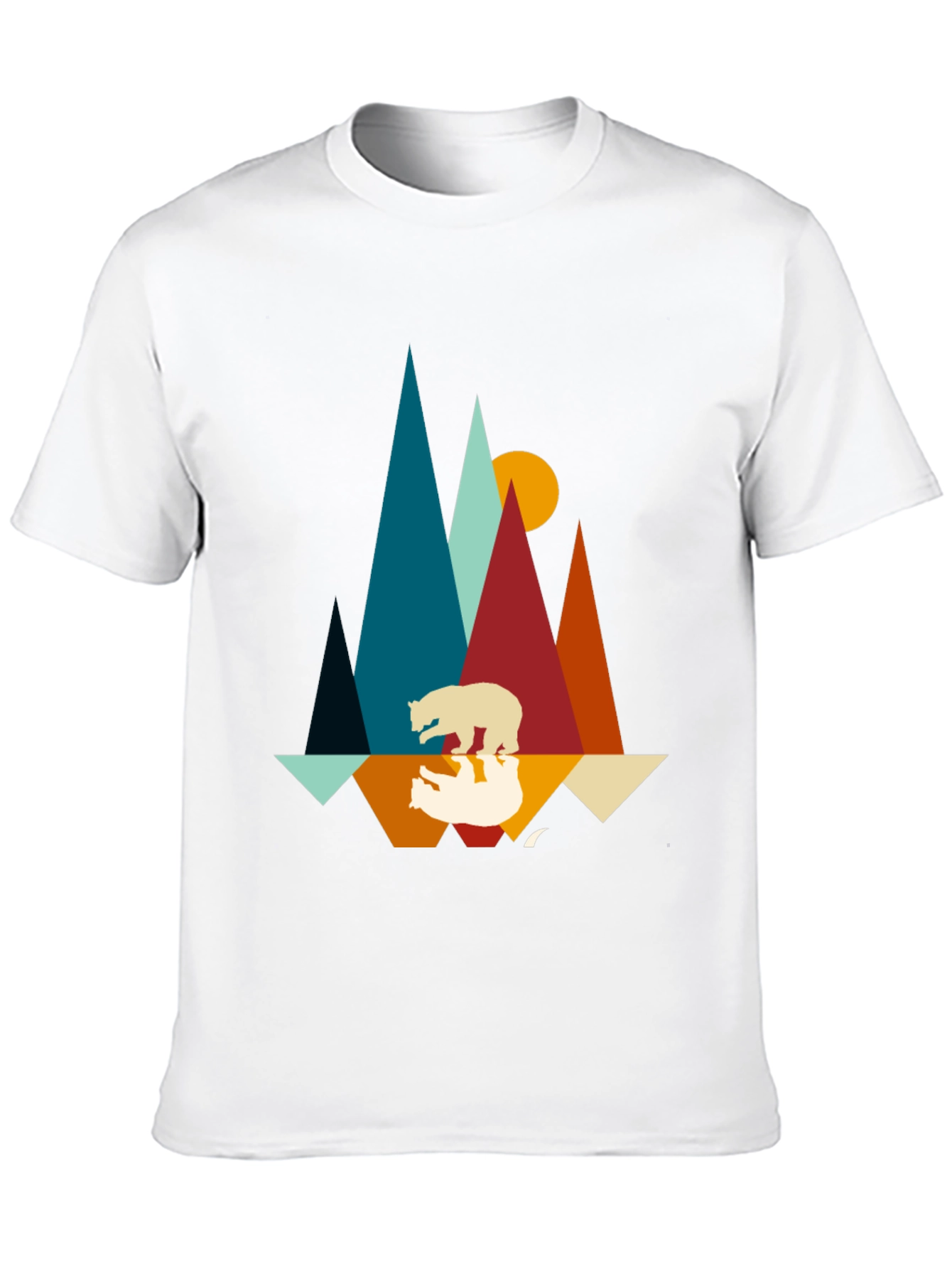 Mountain Bear Graphic Tee - Nature Inspired Design