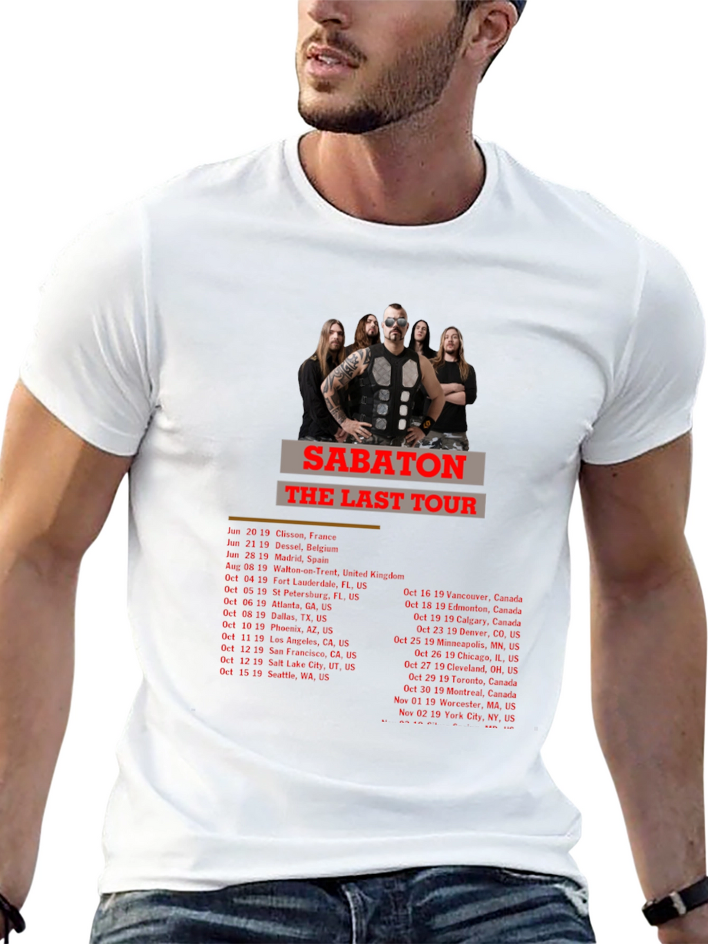 Sabaton The Last Tour Black T-Shirt