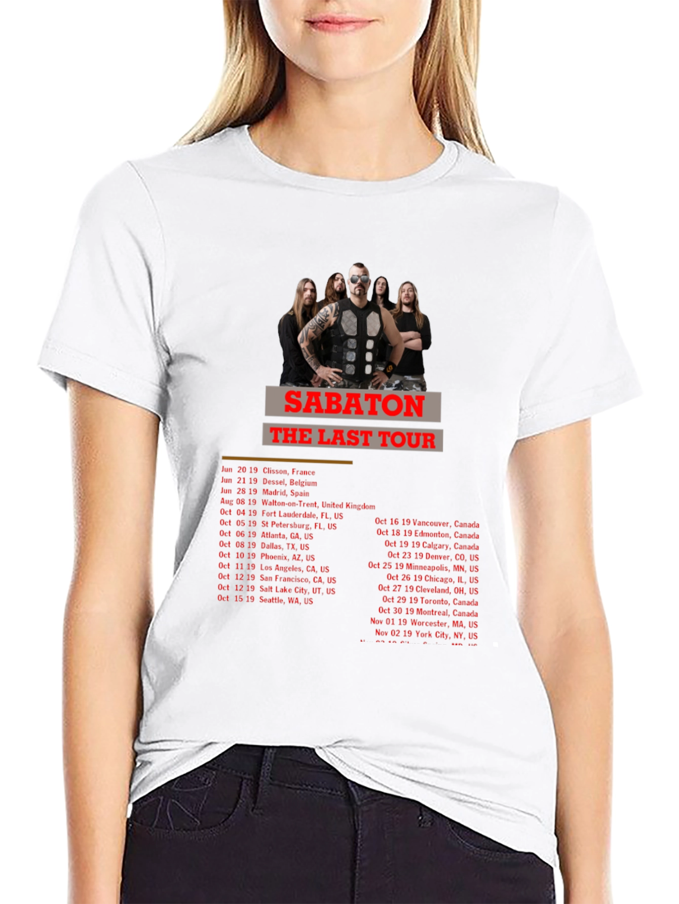 Sabaton The Last Tour Black T-Shirt