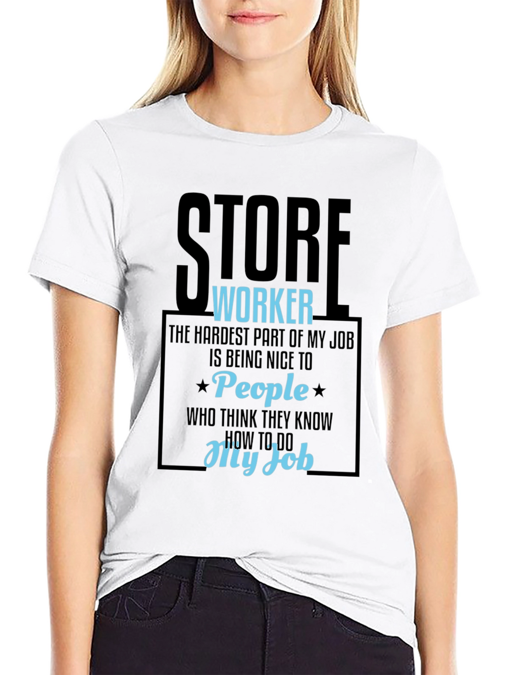 Store Worker Humor Graphic Tee