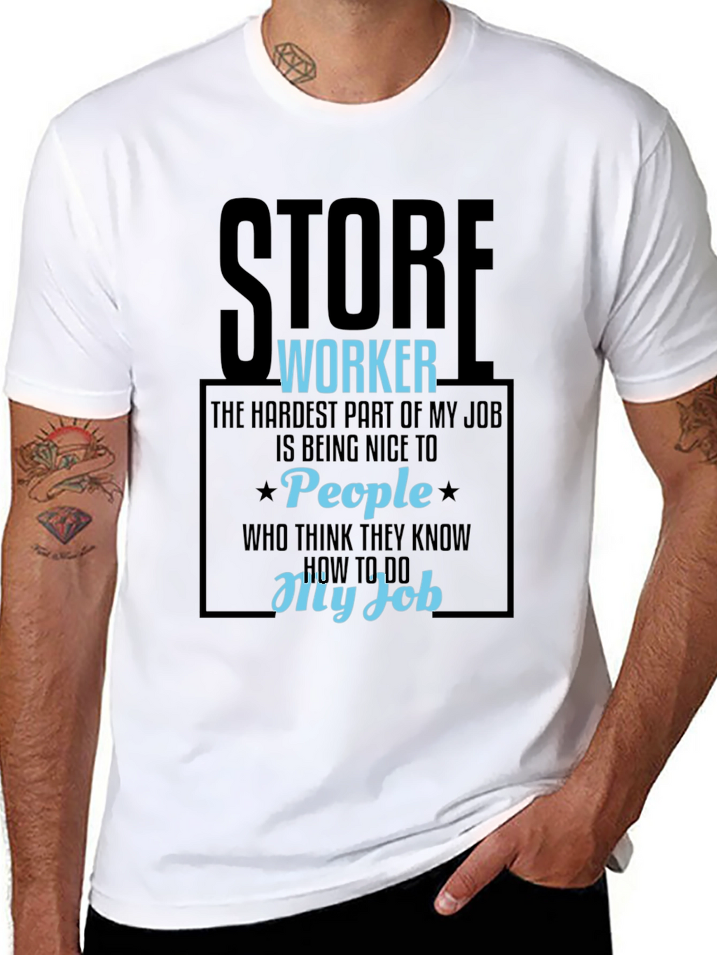 Store Worker Humor Graphic Tee