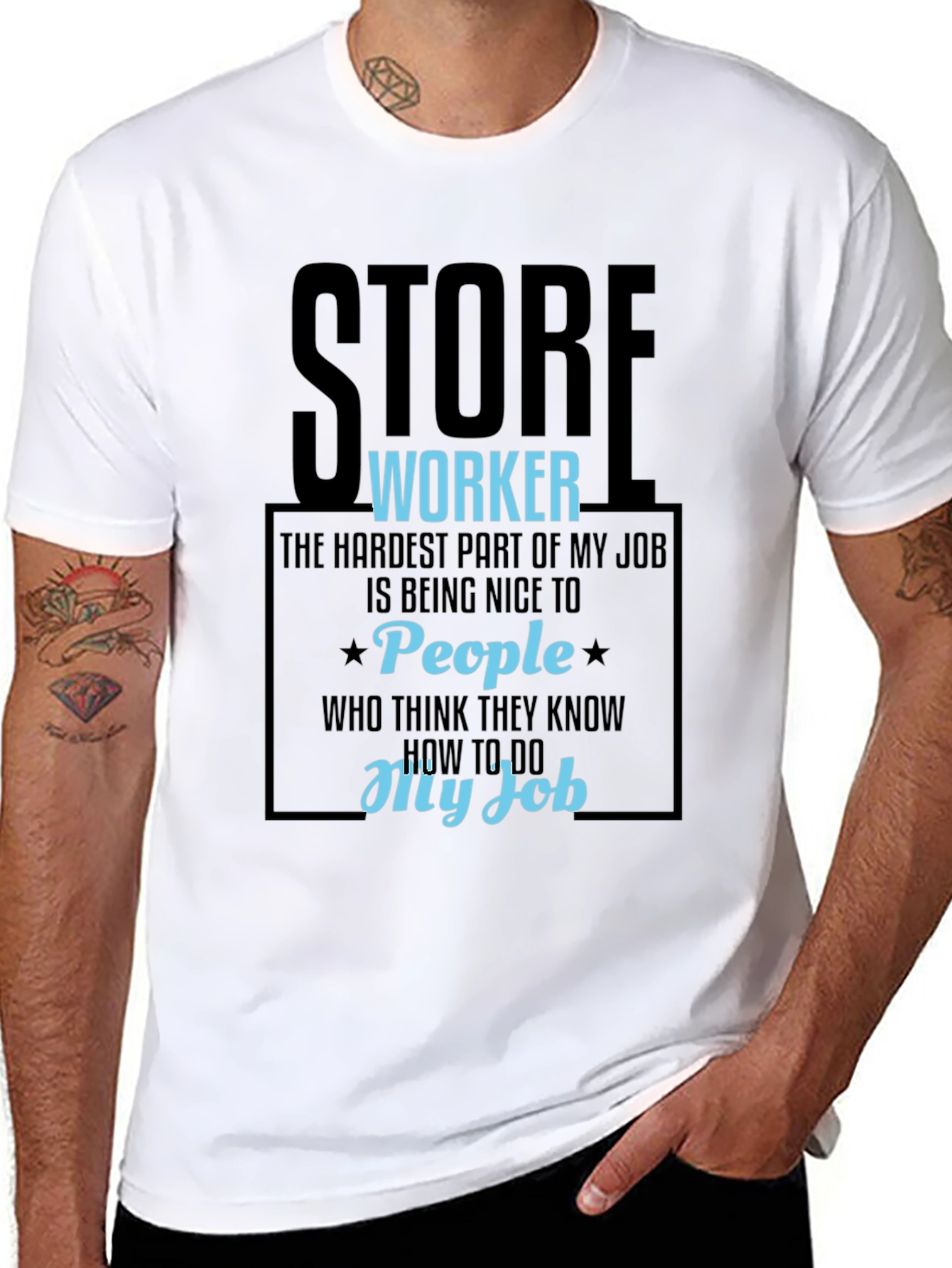 Store Worker Humor Graphic Tee