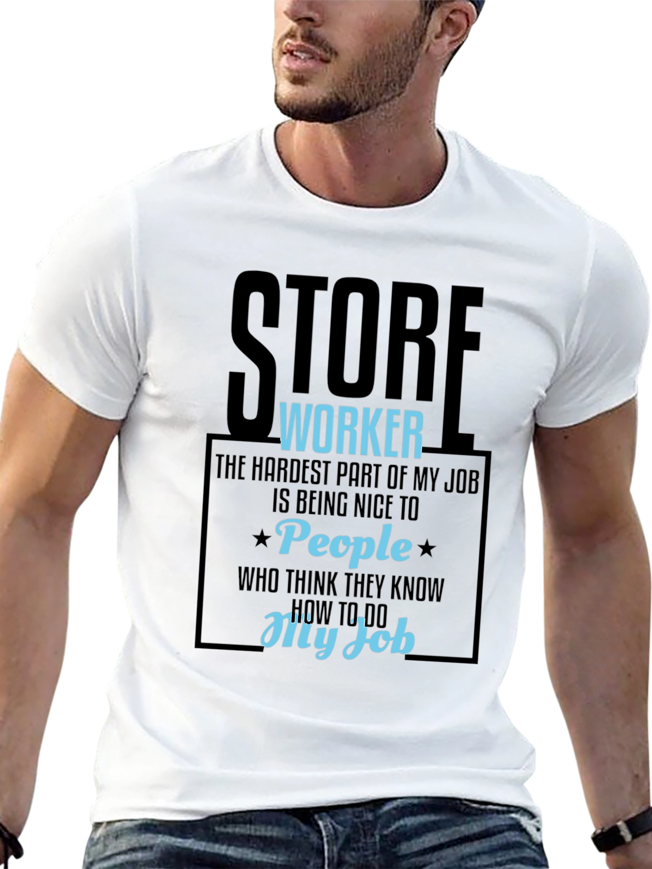 Store Worker Humor Graphic Tee