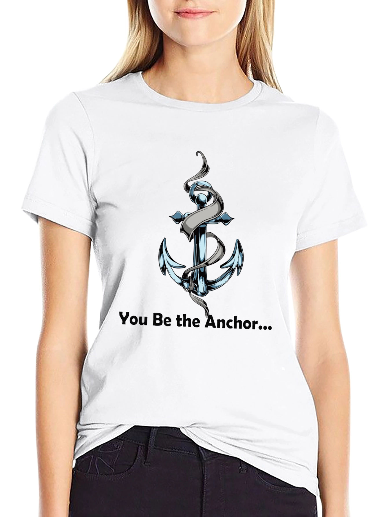Be the Anchor Graphic Tee - Black