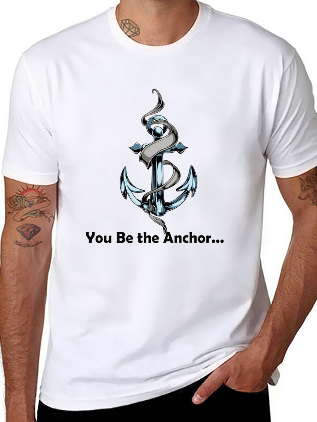 Be the Anchor Graphic Tee - Black